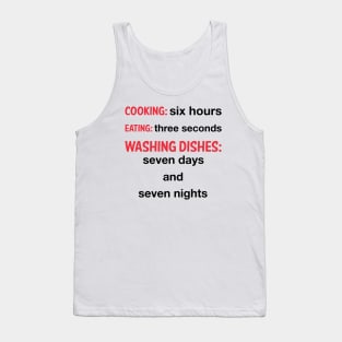 Cook, eat, wash Tank Top